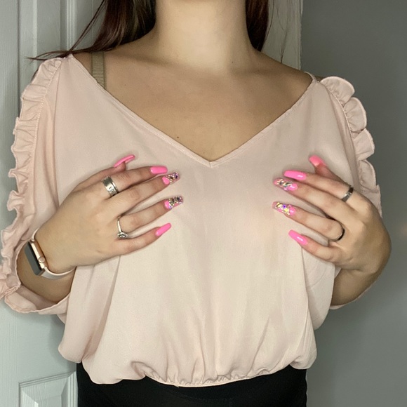 Pink Flowy Blouse - Picture 5 of 5